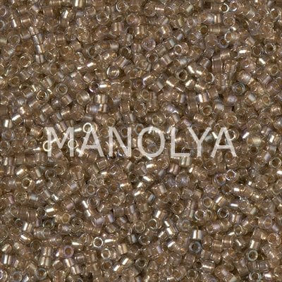 DB2396-MIYUKI DELICA BD FANCY LINED CHAMPAGNE