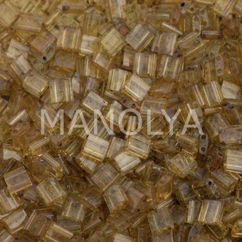 TL4501 Miyuki Tila Transparent Saffron Picasso (Tam Tila 4501)