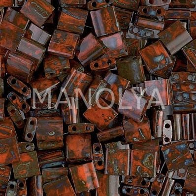 TL4520 Miyuki Tila Opaque Orange Picasso (Tam Tila 4520)