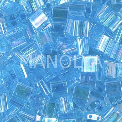 TL260 Miyuki Tila Transparent Aqua AB (Tam Tila 260)