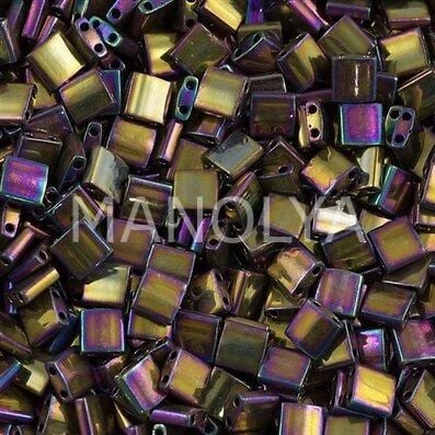 TL188 Miyuki Tila Metallic Purple Gold Iris (Tam Tila 188)