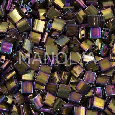 TL188 Miyuki Tila Metallic Purple Gold Iris (Tam Tila 188)