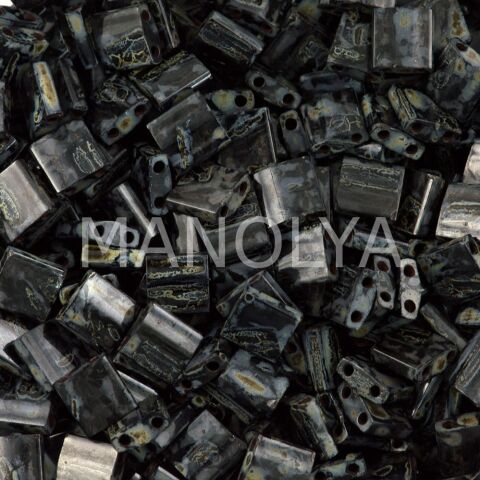 TL4511 Miyuki Tila Opaque Picasso Smoky Black (Tam Tila 4511)
