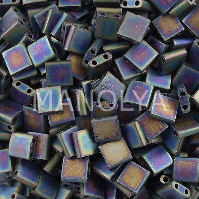 TL401FR Miyuki Tila Opaque Matte Black AB (Tam Tila 401FR)