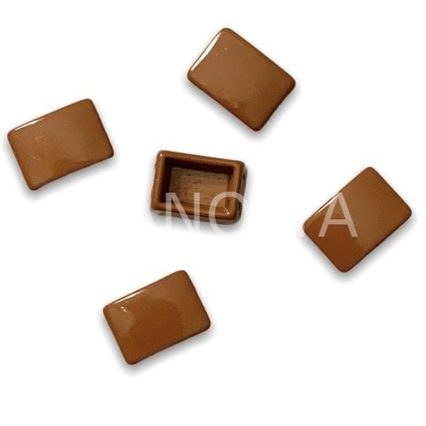 10x8mm. KAHVERENGİ YATAY DOMİNO