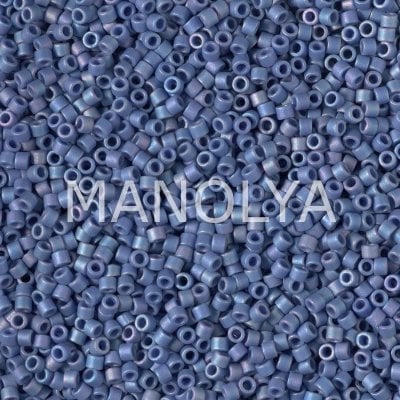 DB2317-MIYUKI 11/0 DELICA FROST OP GLAZE RNBW NEBULA BLUE