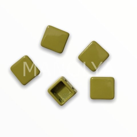 7x8mm. HAKİ KARE YATAY DOMİNO