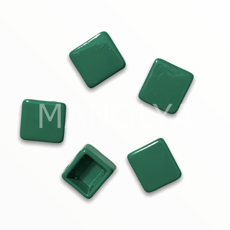 7x8mm KOYU YEŞİL KARE YATAY DOMİNO