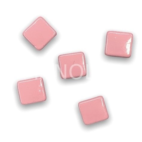 7x8mm AÇIK PEMBE KARE YATAY DOMİNO