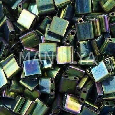 TL468 Miyuki Tila Metallic Green Iris (Tam Tila 468)