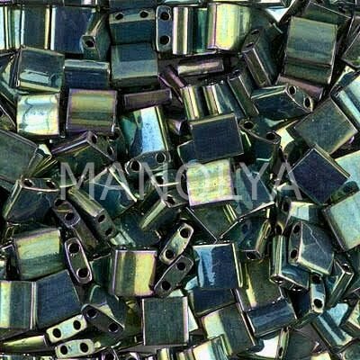 TL468 Miyuki Tila Metallic Green Iris (Tam Tila 468)