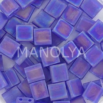 TL151FR Miyuki Tila Matte Transparent Cobalt AB (Tam Tila 151FR)