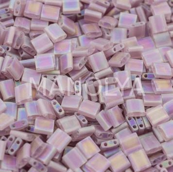 TL142FR Miyuki Tila Matte Transparent Smoky Amethyst AB (Tam Tila 142FR)