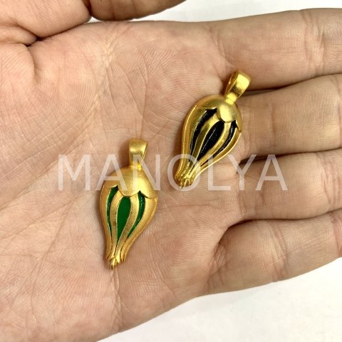 3,4cm. ORTA BOY LALE KOLYE UCU