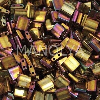 TL462 Miyuki Tila Metallic Gold Iris (Tam Tila 462)