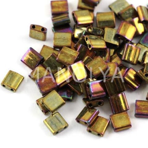 TL462 Miyuki Tila Metallic Gold Iris (Tam Tila 462)