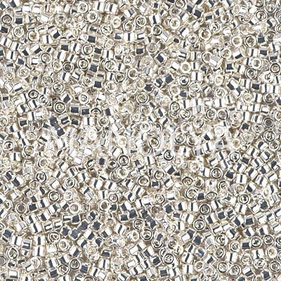 DB551-DELICA BEAD SILVER PLATE