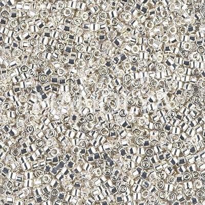 DB551-DELICA BEAD SILVER PLATE