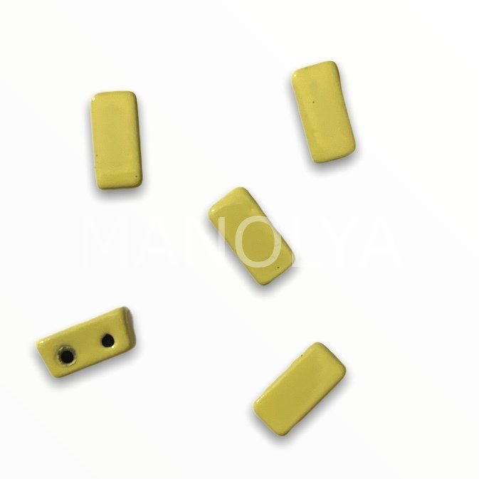 7x4mm. FISTIK YEŞİL YATAY ÇUBUK DOMİNO