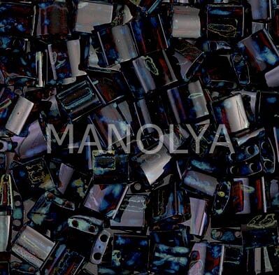 TL4504 Miyuki Tila Transparent Garnet/Ruby Picasso (Tam Tila 4504)