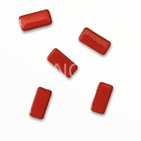 7x4mm KIRMIZI YATAY ÇUBUK DOMİNO