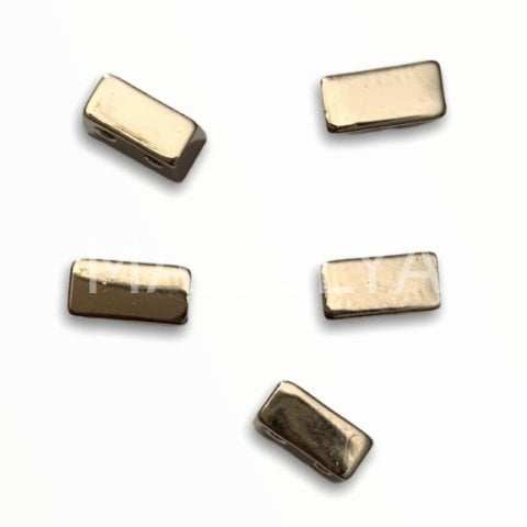 7x4mm GÜMÜŞ YATAY ÇUBUK DOMİNO