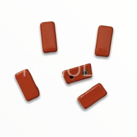 7x4mm KİREMİT RENGİ YATAY ÇUBUK DOMİNO