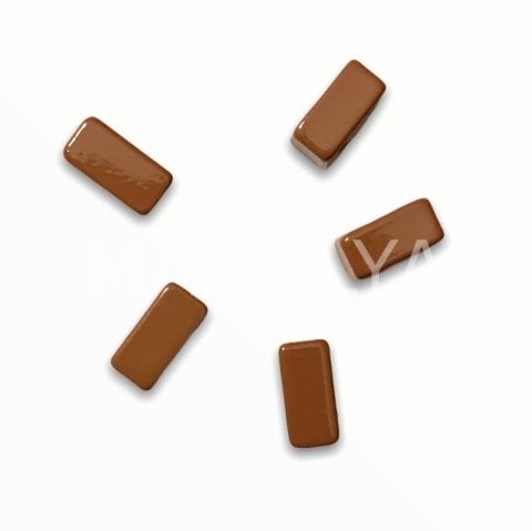 7x4mm. KAHVERENGI YATAY CUBUK DOMINO