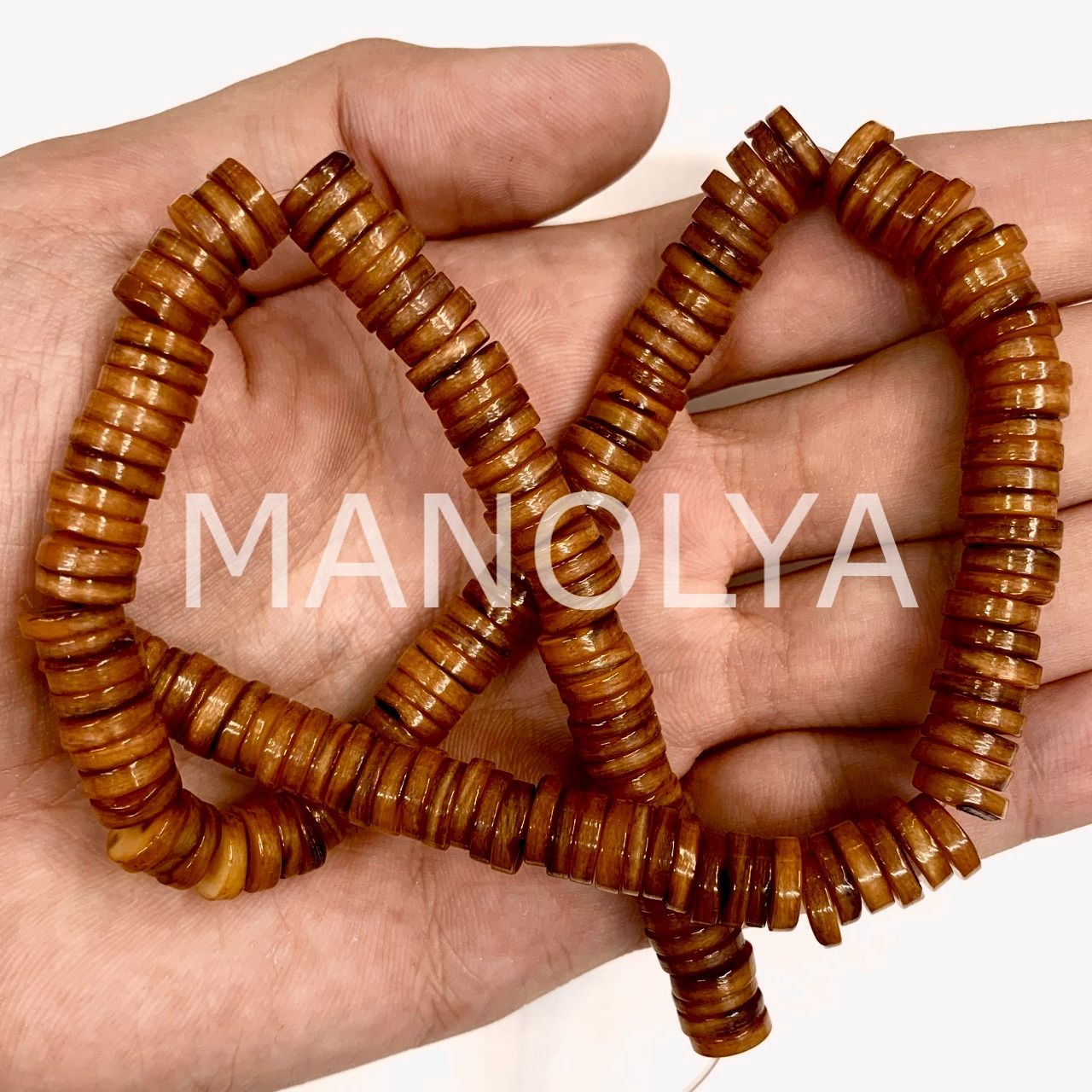 8mm. KAHVE SEDEF DİZİ