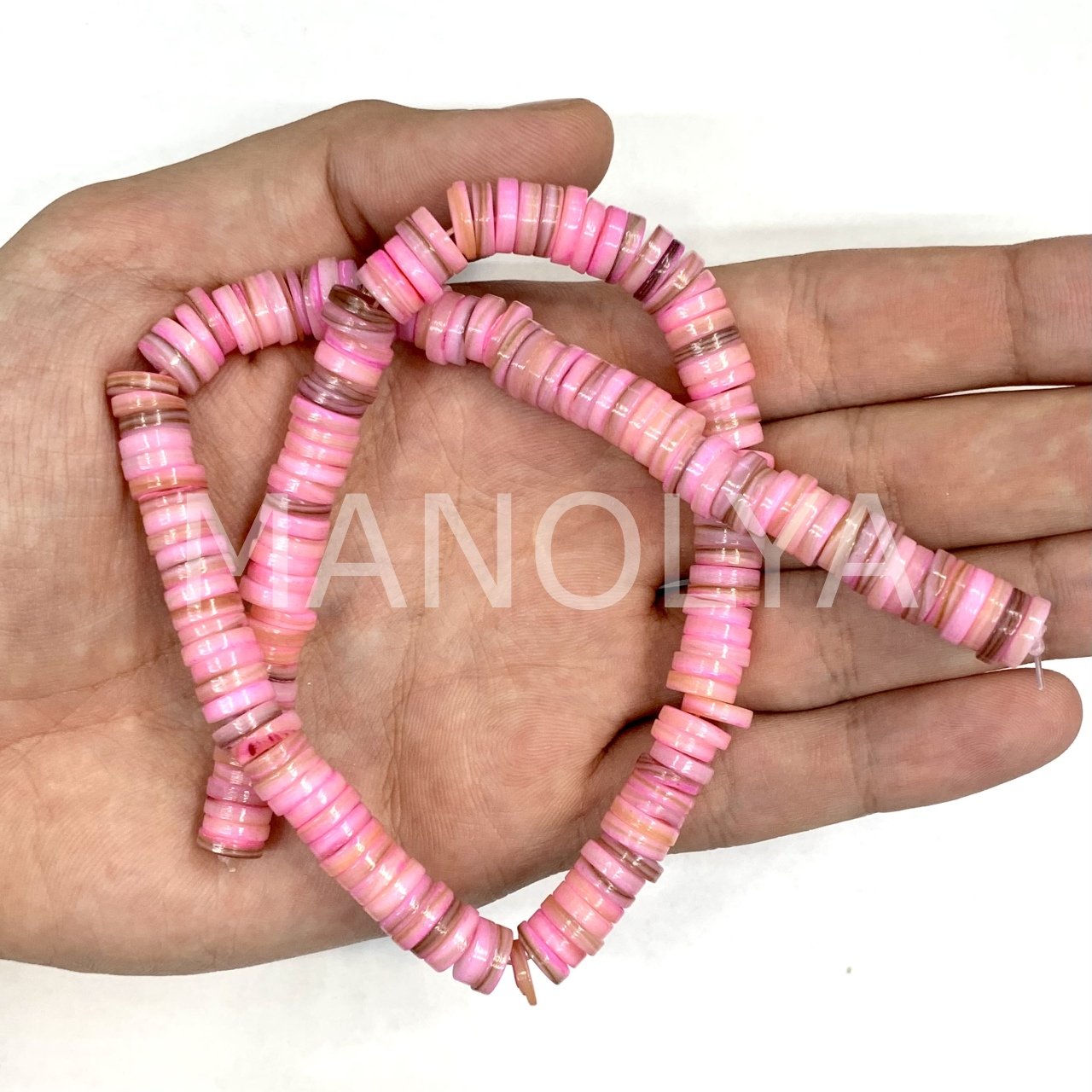 8mm. AÇIK PEMBE SEDEF DİZİ
