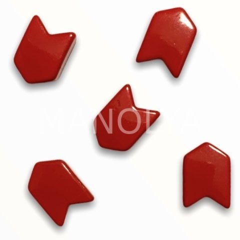 11x8mm KIRMIZI UZUN OK DOMİNO