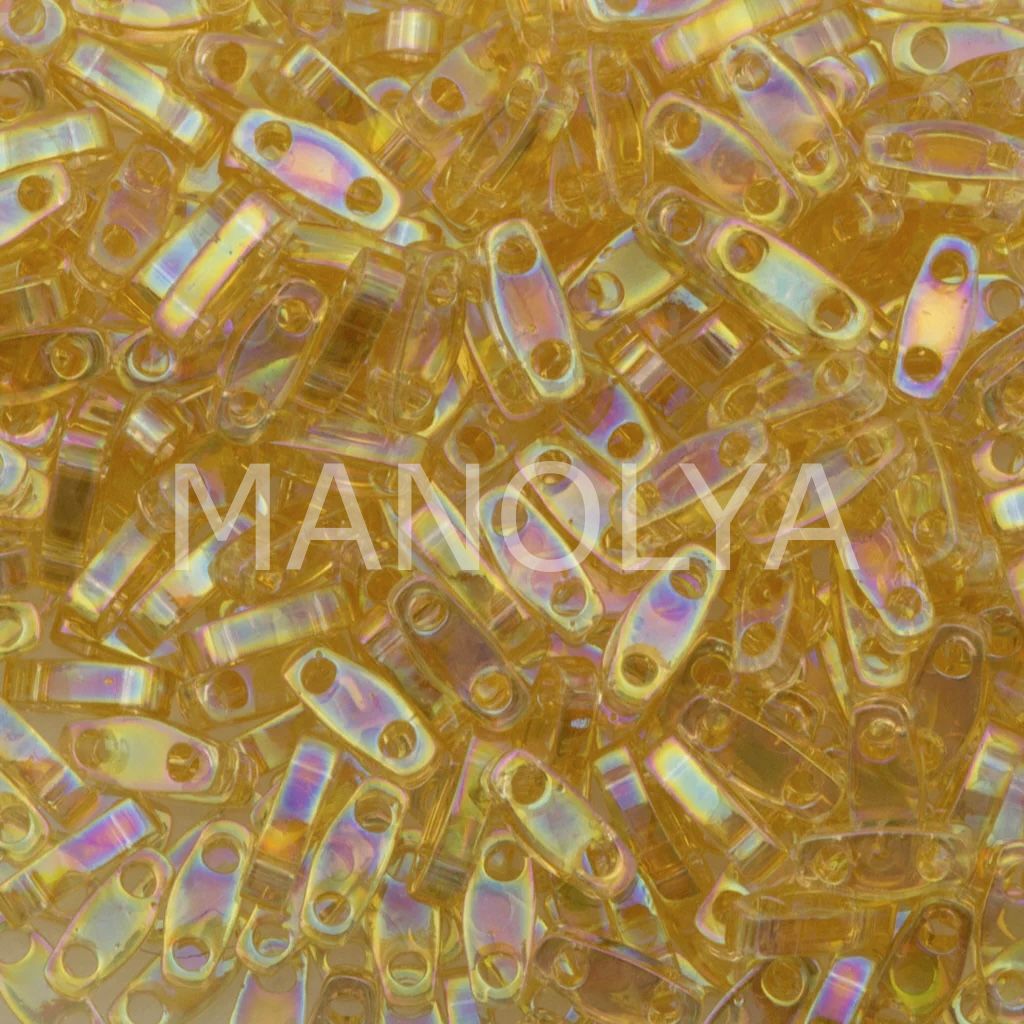 QTL251 Miyuki Quarter Tila Transparent Light Amber AB (Çeyrek Tila 251)
