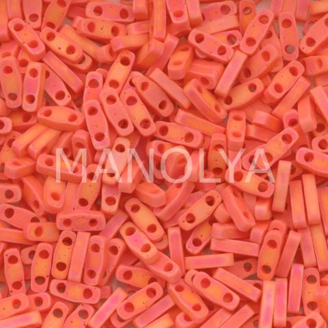 QTL406FR Miyuki Quarter Tila Matte Opaque Orange AB (Çeyrek Tila 406FR)