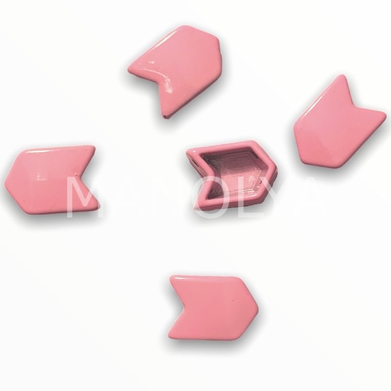 11x8mm AÇIK PEMBE UZUN OK DOMİNO