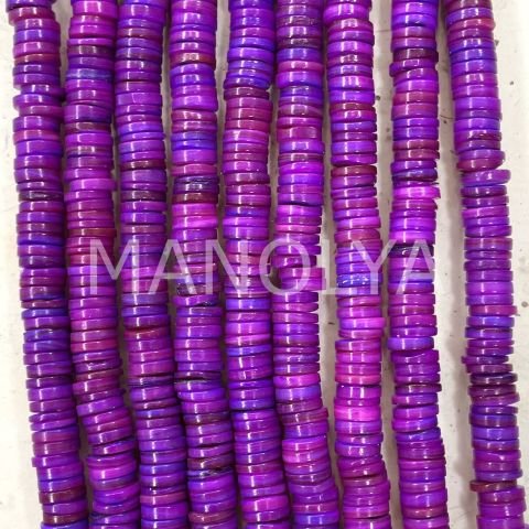 8mm. AÇIK MOR SEDEF DİZİ