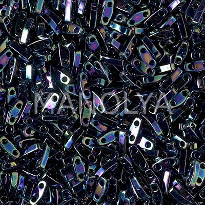 QTL455 Miyuki Quarter Tila Metallic Variegated Blue Iris (Çeyrek Tila 455)