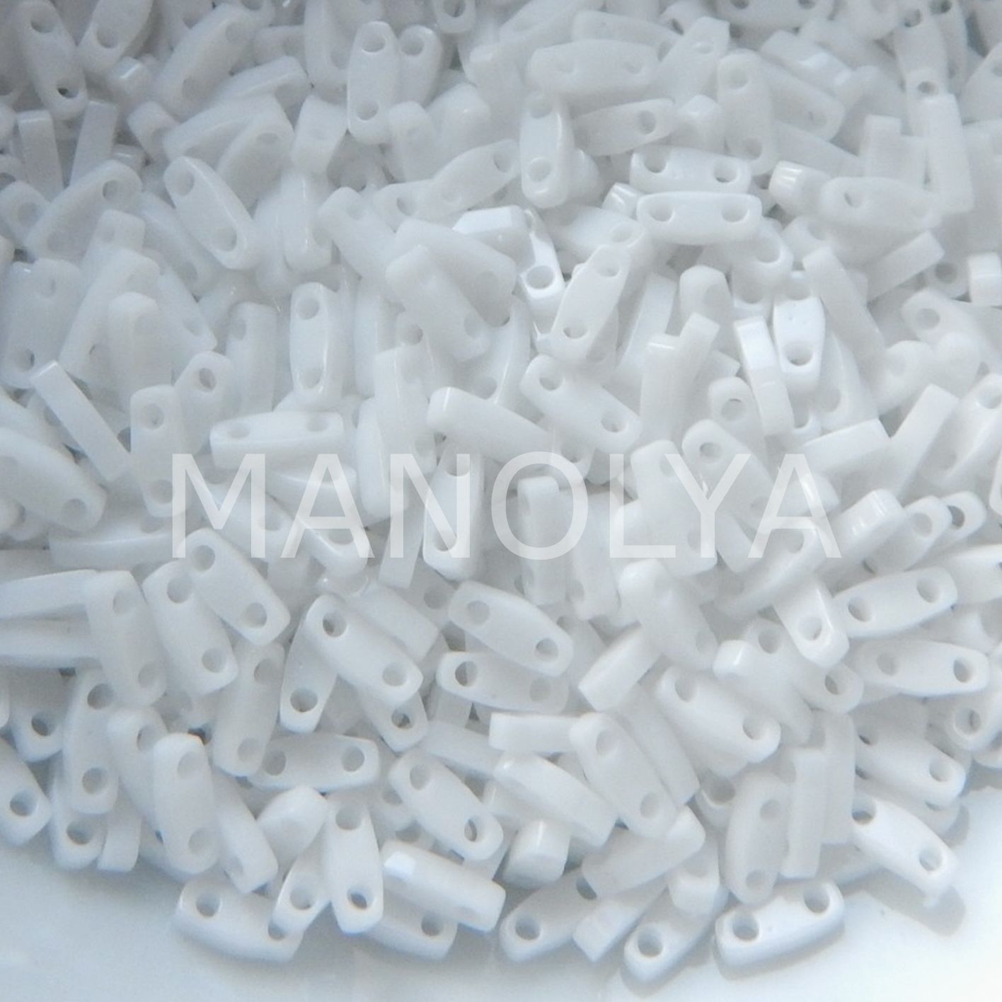 QTL402 Miyuki Quarter Tila Opaque White (Çeyrek Tila 402)