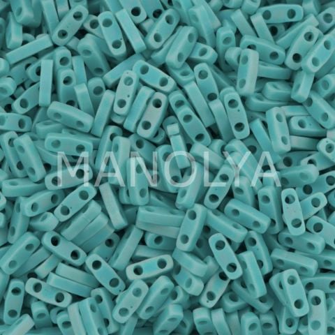 QTL412FR Miyuki Quarter Tila Matte Opaque Turquoise AB (Çeyrek Tila 412FR)
