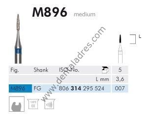 M896 Elmas Frez - 5 Adet