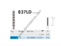 837LD Elmas Frez - 5 Adet - Silindir