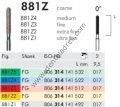 881Z Zirkon İçin Elmas Frez - 2 Adet