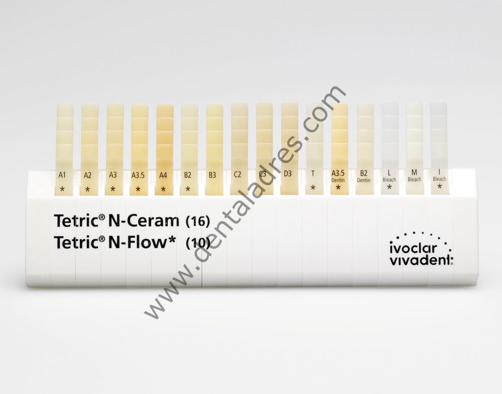 Tetric EvoCeram shade Guide