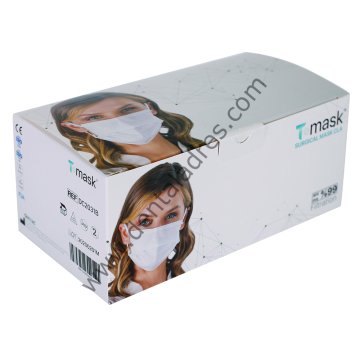 Dentac T-Mask Cerrahi Maske CLA 50'LİK 5 Kutu