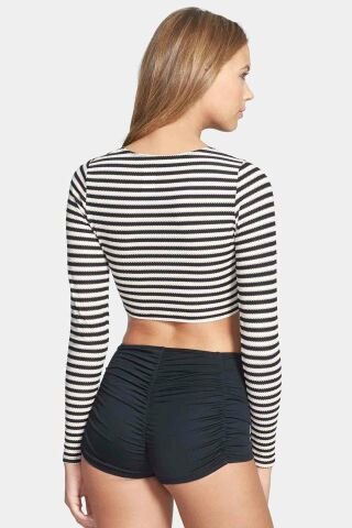 Siyah Yüksek Bel Bikini Altı ABM9004