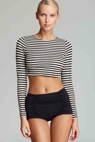 Siyah Yüksek Bel Bikini Altı ABM9004