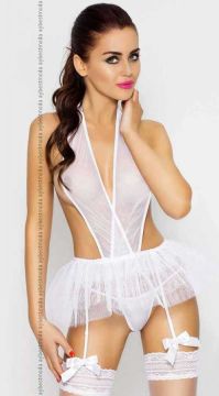 Jartiyer Askılı Tül Babydoll Seksi Kıyafet ABM3008
