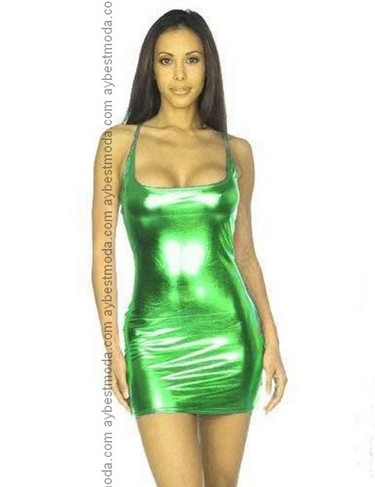 Metalik Tanktop Fantazi Mini Elbise ABM1014