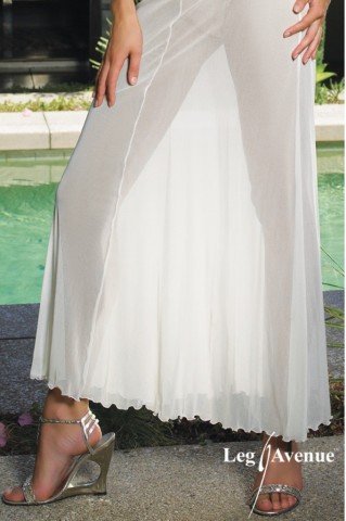 Leg Avenue Boyundan İncilerle Bağlı Uzun Gecelik ABM7022