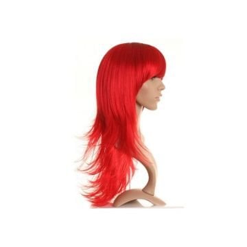 Uzun Kırmızı Peruk - Party Saç Peruk ABM5027