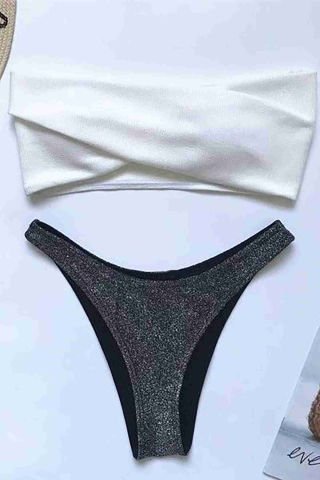 Beyaz Bikini Üstü Beyaz ABM9064